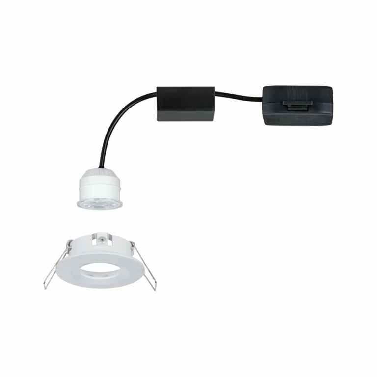 Paulmann LED Einbauleuchte Nova mini Coin 1er-Set starr IP44 4W 2700K Weiß matt 230V