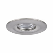 LED Einbauleuchte Nova mini Coin 1er-Set starr IP44 4W 2700K Eisen gebürstet 230V