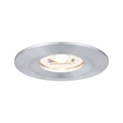 LED Einbauleuchte Nova mini Coin 1er-Set starr IP44 4W 2700K Alu gedreht 230V