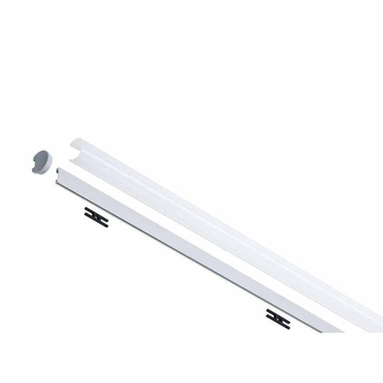 Paulmann Tube Profil Set 200cm inkl. Clips, Endkappen und Diffusor