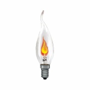 Glühlampe Glühbirne Flackerkerze E14 3W 1500K Klar