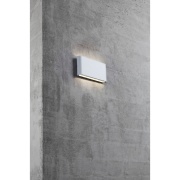 LED-Außenwandleuchte Kinver Weiß Up & Down IP54 3000K 570lm