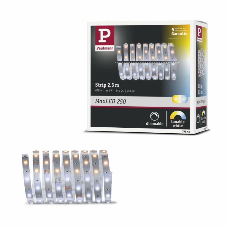 Paulmann MaxLED 250 Strip unbeschichtet 2,5m TunableWhite