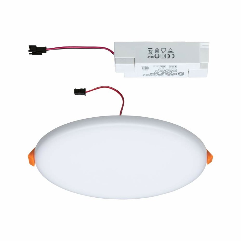 Paulmann LED Einbaupanel Veluna VariFit IP44 rund 185 17W 3.000K Satin