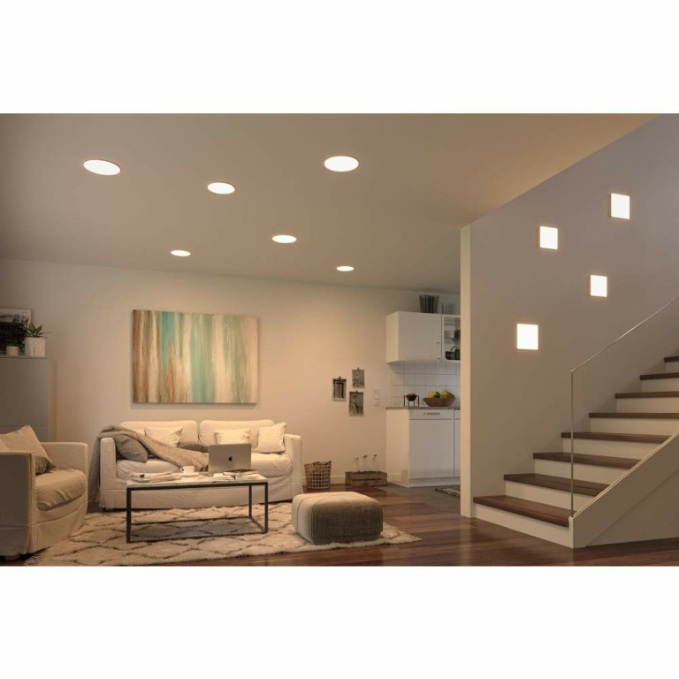 Paulmann LED Einbaupanel Veluna VariFit IP44 3-Stufen-dimmbar rund 185 17W 3.000K Satin