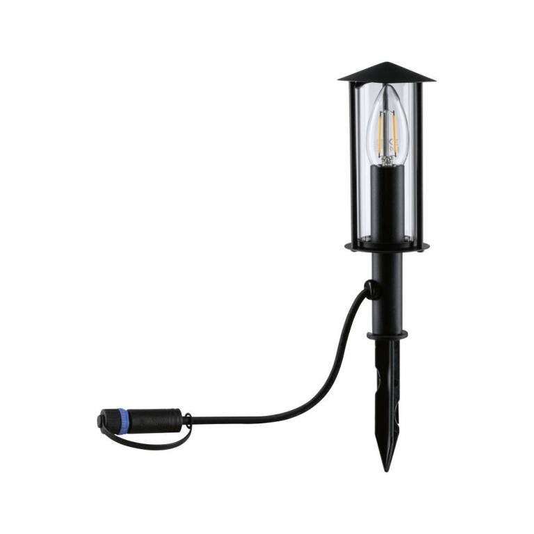 Paulmann Plug & Shine LED Pollerleuchte Classic Mini 22cm IP44 Anthrazit Einzelleuchte