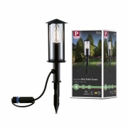 Plug & Shine LED Pollerleuchte Classic Mini 22cm IP44 Anthrazit Einzelleuchte