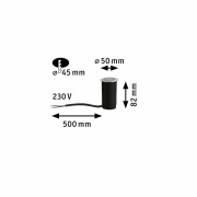 House Bodeneinbauleuchte  IP65 3.000K 2W Edelstahl, Kunststoff 230V