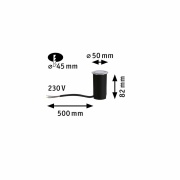 House Bodeneinbauleuchte  IP65 3.000K 2W Edelstahl, Kunststoff 230V