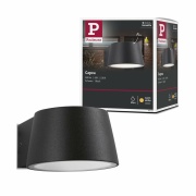 Outdoor Wandleuchte Capea Schwarz IP44 6W 230V Warmweiß