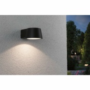 Outdoor Wandleuchte Capea Schwarz IP44 6W 230V Warmweiß