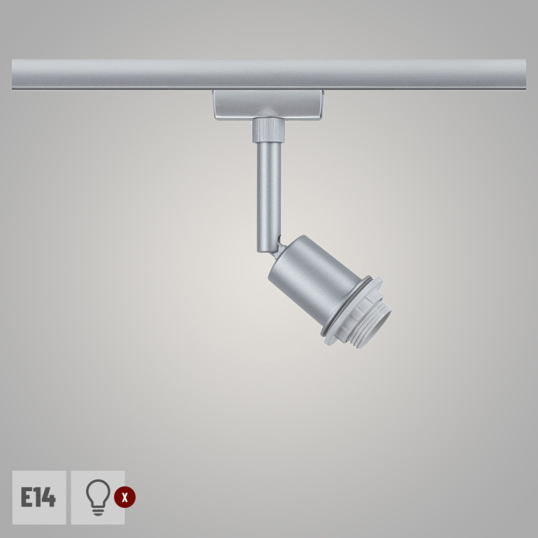 Paulmann URail DecoSystems Basis Einzelspot Chrom matt E14 max. 20W