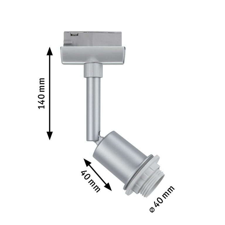 Paulmann URail DecoSystems Basis Einzelspot Chrom matt E14 max. 20W
