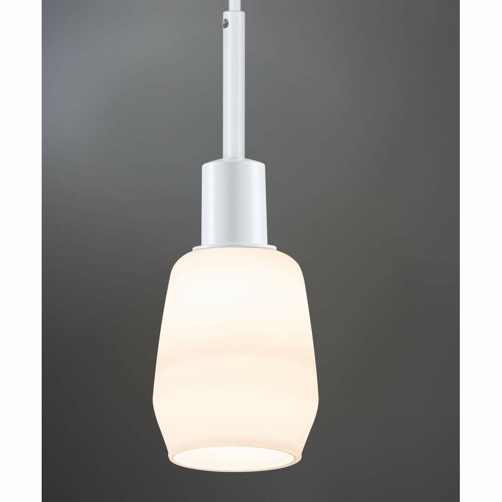 Leuchtmittel max. | URail 1x20W E14 ohne Paulmann 96971 Pendel DecoSystems Weiß Lampen1a