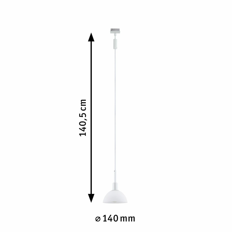 Paulmann URail Pendel Sarrasani Weiß Opalglas E14 230V Pendelhöhe einstellbar