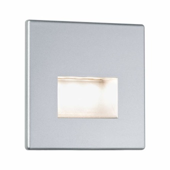 Paulmann LED Wandeinbauleuchte Edge Quadro Chrom matt eckig 80x5mm 1,2W 50lm 2700K 230V