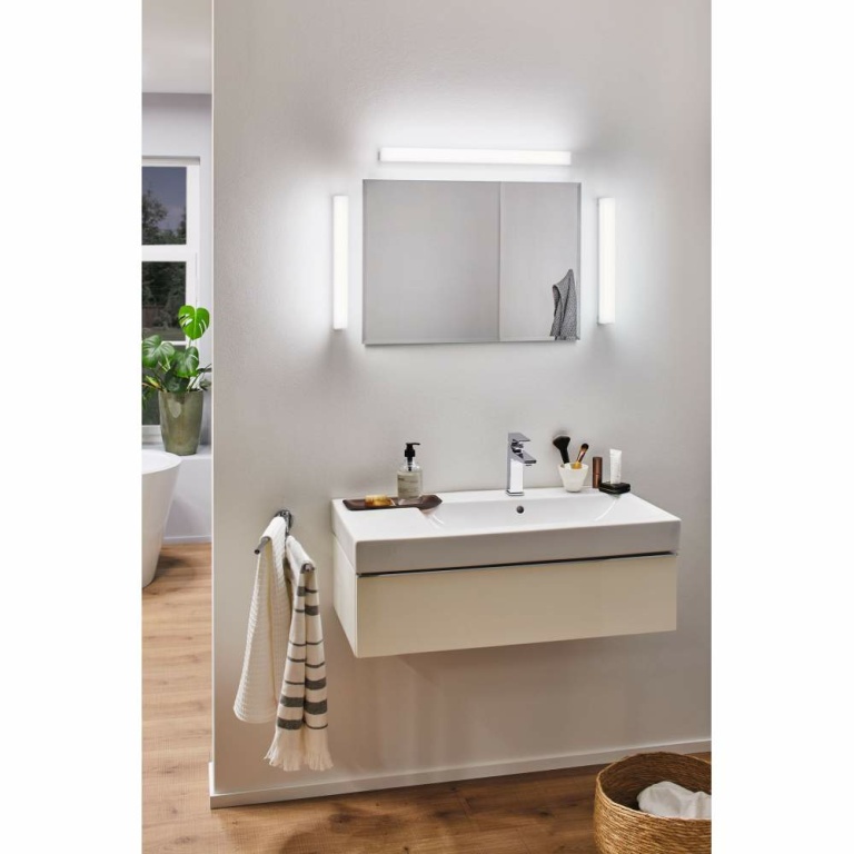 Paulmann HomeSpa LED Spiegelleuchte Luno IP44 Alu 6W WhiteSwitch 2.700K