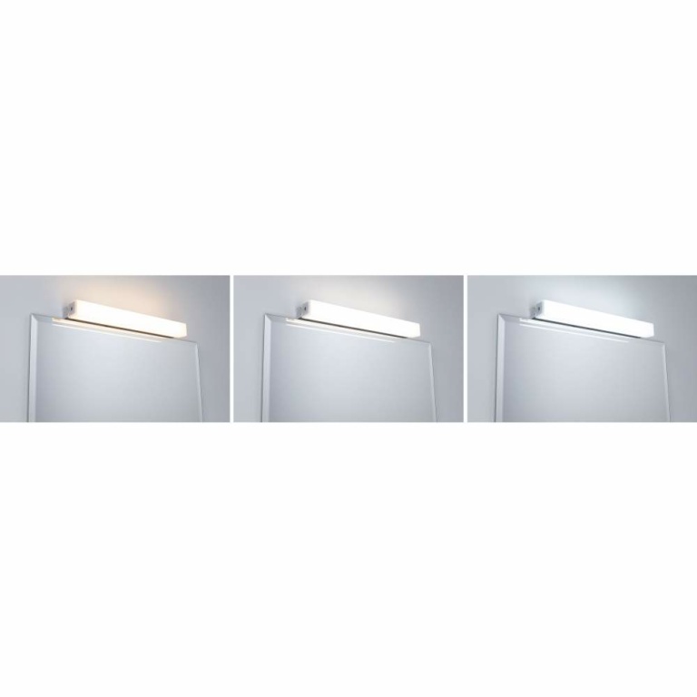 Paulmann HomeSpa LED Spiegelleuchte Luno IP44 Alu 6W WhiteSwitch 2.700K