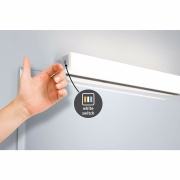 HomeSpa LED Spiegelleuchte Luno IP44 Alu 6W WhiteSwitch 2.700K