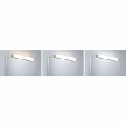 HomeSpa LED Spiegelleuchte Luno IP44 Alu 6W WhiteSwitch 2.700K