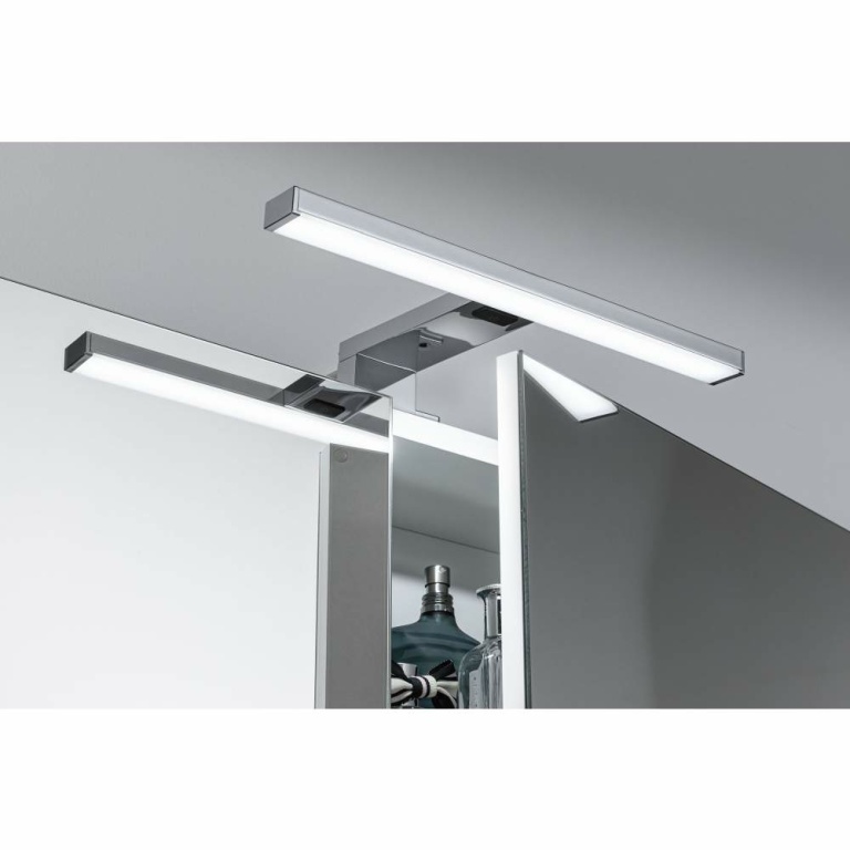 Paulmann HomeSpa LED Spiegelleuchte Selo IP44 Alu, Acryl 3,7W Tunable White 2.700K