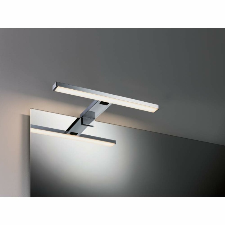 Paulmann HomeSpa LED Spiegelleuchte Selo IP44 Alu, Acryl 3,7W Tunable White 2.700K