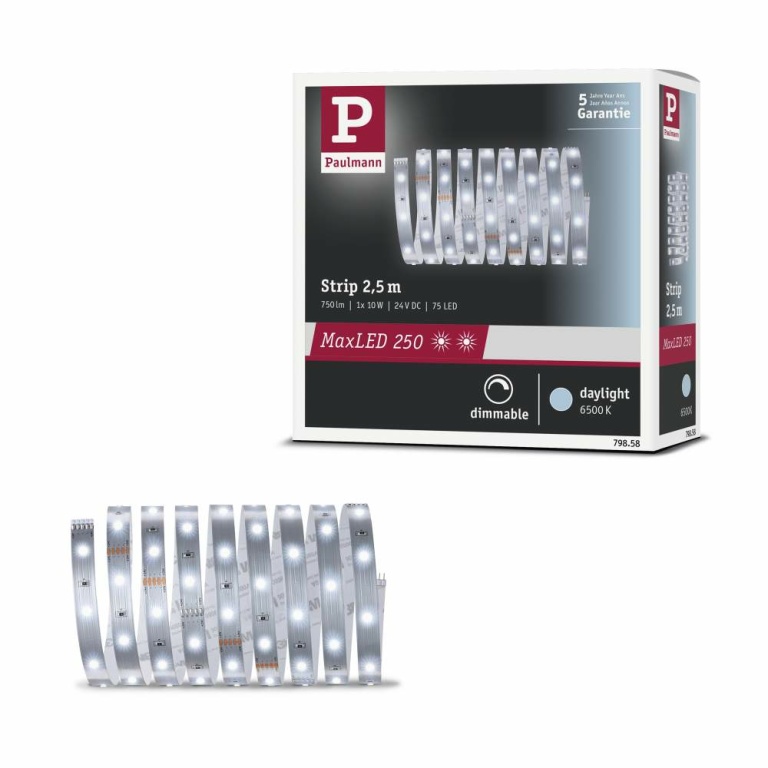 Paulmann MaxLED 250 Strip unbeschichtet 2,5m Tageslichtweiß