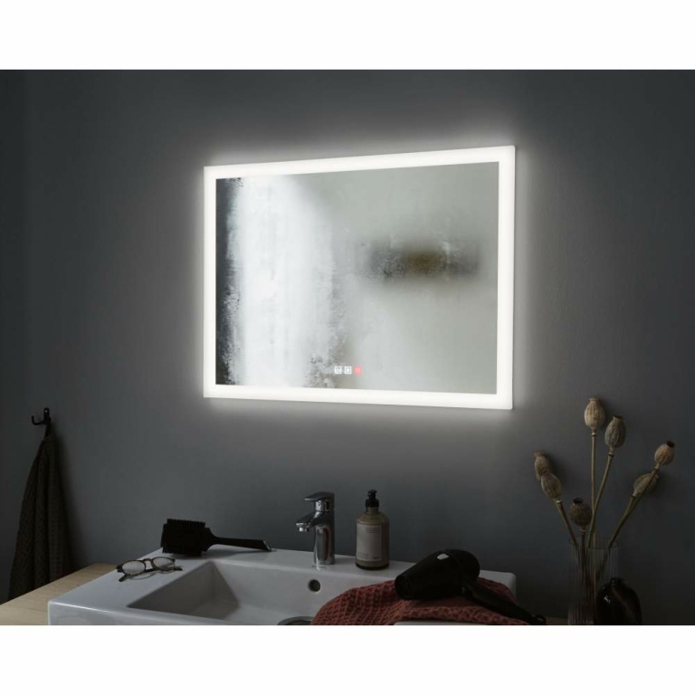 Paulmann HomeSpa LED Leuchtspiegel Mirra eckig mit Heizfunktion IP44 80x60 cm 22W WhiteSwitch