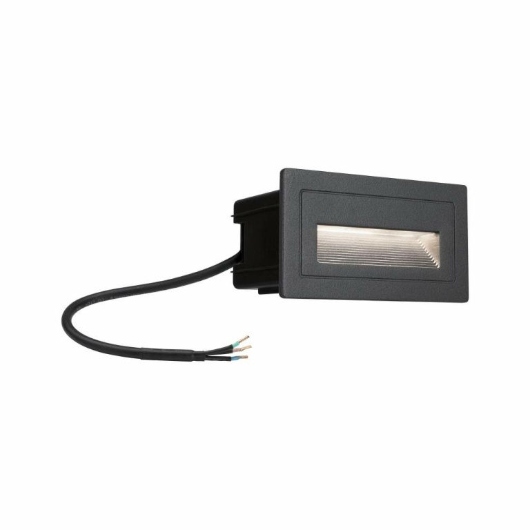 Paulmann Outdoor Wandeinbauleuchte Long LED Schwarz IP44 4W 230V Warmweiß