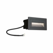 Outdoor Wandeinbauleuchte Long LED Schwarz IP44 4W 230V Warmweiß