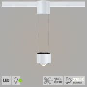 URail LED Pendelleuchte Aldan Weiß 8,5W 2700K dimmbar (LED fest verbaut)