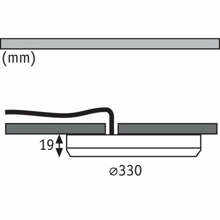 Paulmann LED Einbaupanel Cover-it rund 330mm, 22W 4000K Weiß matt