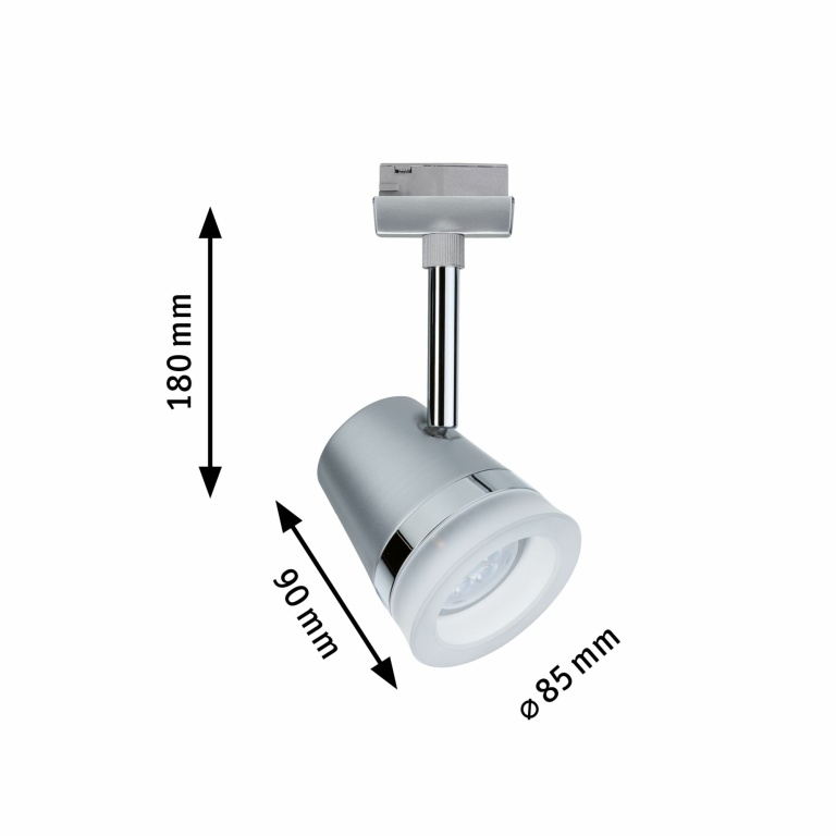 Paulmann URail ZigBee Spot Cone GU10 max. 10W chrom matt (inkl. Leuchtmittel 1x 5W Tunable White dimmbar)