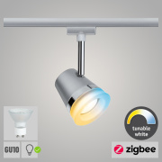 URail ZigBee Spot Cone GU10 max. 10W chrom matt (inkl. Leuchtmittel 1x 5W Tunable White dimmbar)