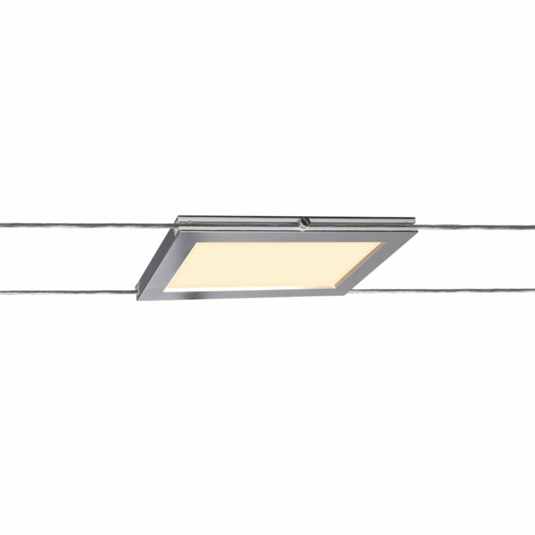 SLV PLYTTA rectangular Seilleuchte chrom 2700K für TENSEO Niedervolt-Seilsystem