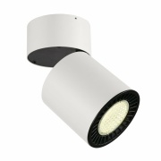 SUPROS MOVE CL Indoor LED Deckenaufbauleuchte, rund, weiß, 4000K, 60° Reflektor, CRI90, 2700lm