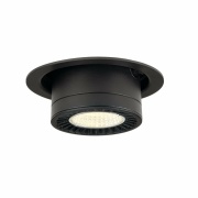 SUPROS MOVE Indoor LED Deckeneinbauleuchte schwarz rund 4000K 60° CRI90 3520lm