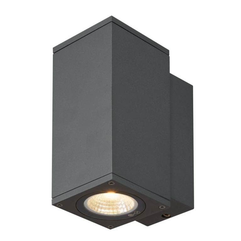 SLV ENOLA SQUARE S single Outdoor LED Wandaufbauleuchte anthrazit CCT 3000/4000K