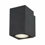 ENOLA SQUARE M single Outdoor LED Wandaufbauleuchte anthrazit CCT 3000/4000K