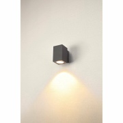 ENOLA SQUARE M single Outdoor LED Wandaufbauleuchte anthrazit CCT 3000/4000K