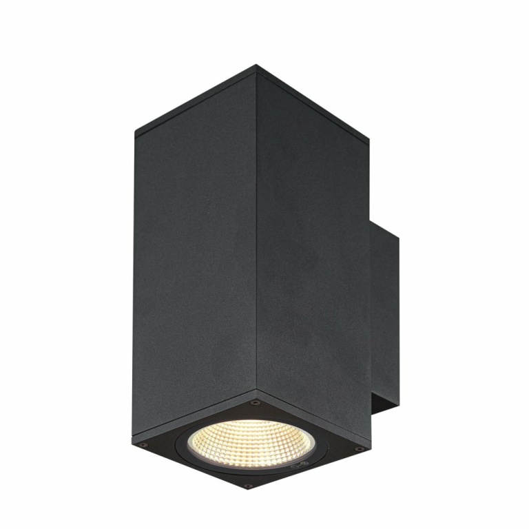 SLV ENOLA SQUARE UP/DOWN M Outdoor LED Wandaufbauleuchte anthrazit CCT 3000/4000K