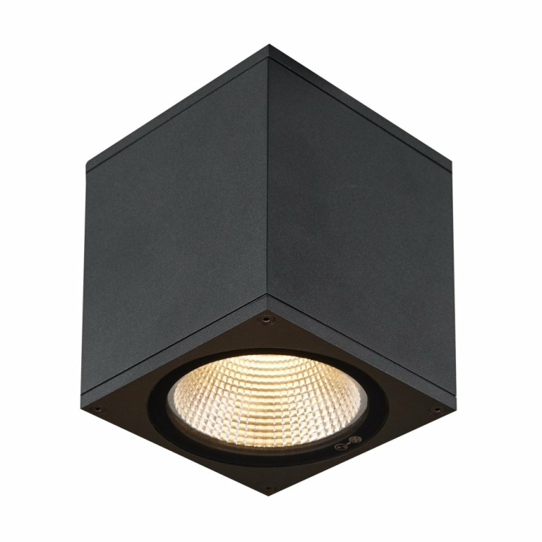 SLV ENOLA SQUARE M Outdoor LED Deckenaufbauleuchte anthrazit CCT 3000/4000K