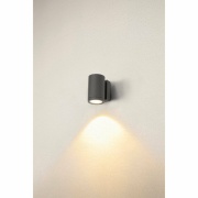 ENOLA ROUND M single Outdoor LED Wandaufbauleuchte anthrazit CCT 3000/4000K