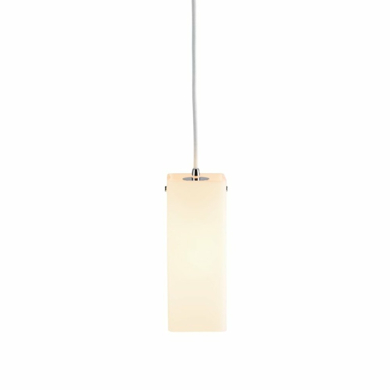 SLV QUADRASS Indoor Pendelleuchte, E27, weiß