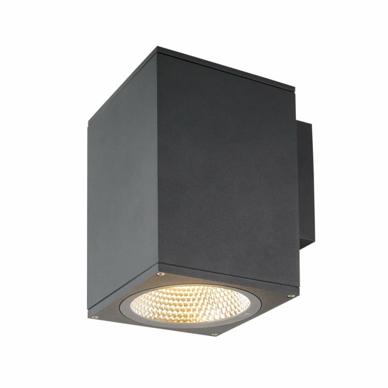 SLV ENOLA SQUARE L single Outdoor LED Wandaufbauleuchte anthrazit CCT 3000/4000K