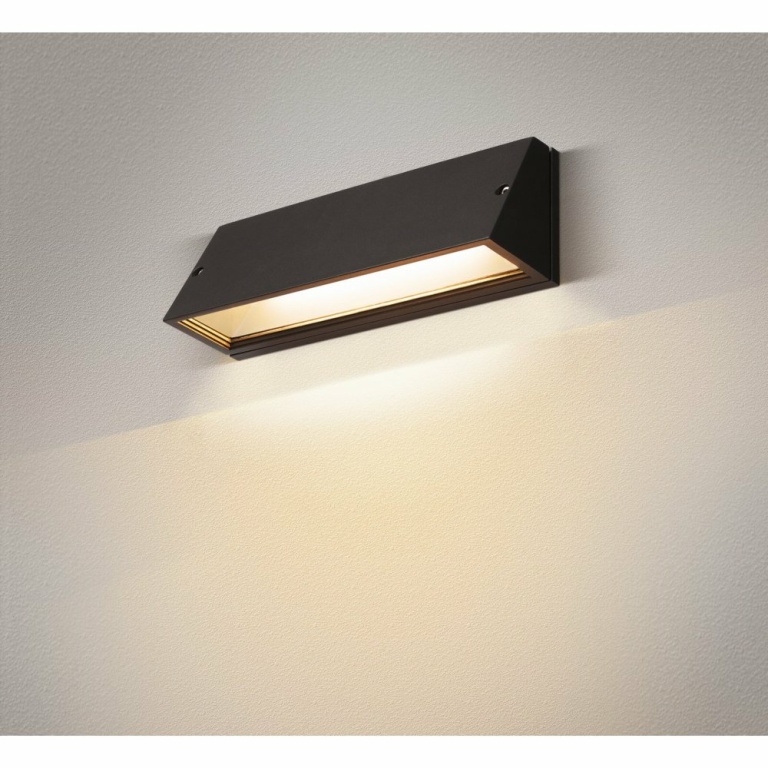 SLV PEMA® Outdoor LED Wandaufbauleuchte schwarz CCT switch 3000/4000K