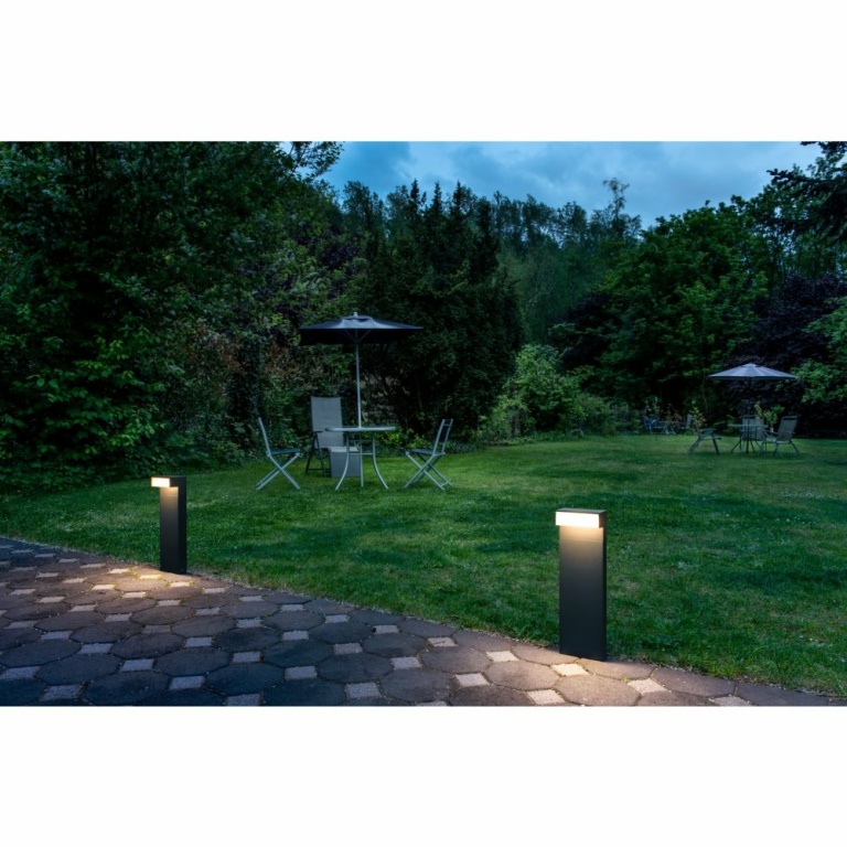 SLV L-LINE OUT 50 FL Pole, Outdoor LED Stehleuchte horizontal anthrazit CCT switch 3000/4000K