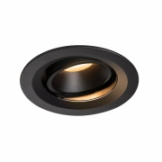 NUMINOS DL M, Indoor LED Deckeneinbauleuchte schwarz/schwarz 2700K 40° kardanisch dreh- und schwenkbar