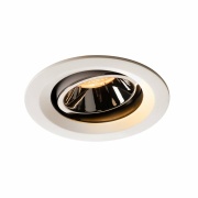 NUMINOS DL M, Indoor LED Deckeneinbauleuchte weiß/chrom 2700K 40° kardanisch dreh- und schwenkbar