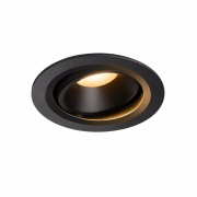 NUMINOS DL L, Indoor LED Deckeneinbauleuchte schwarz/schwarz 2700K 20° kardanisch dreh- und schwenkbar